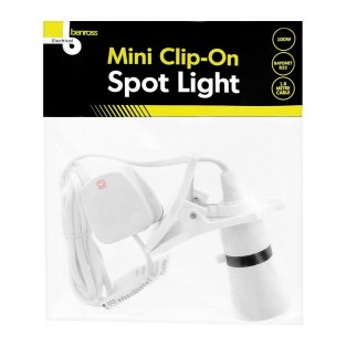 Mini Clip On Spotlight B22 Fitting