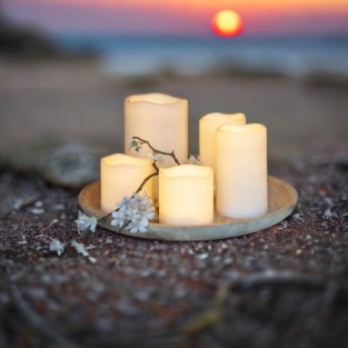 Outdoor LED Candle Set by Eglo - 5 Pack