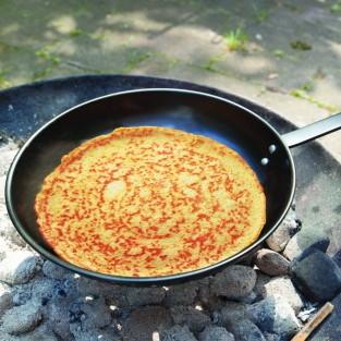 Carbon Steel Long Handled Frying Pan Pancake Pan
