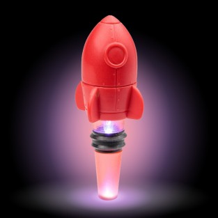 Light Up Rocket Bottle Stopper