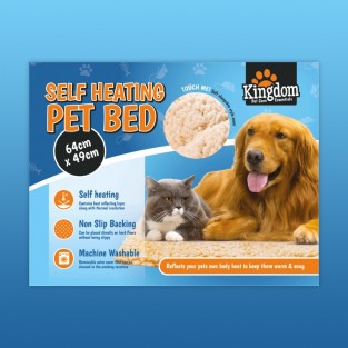 Self Heating Pet Bed 64cm x 49cm