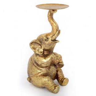 Sitting Elephant Candle Holder