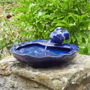 Solar Ceramic Fish Fountain
