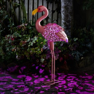 Solar Silhouette Flamingo