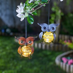 Solar Springy Owls - 2 Pack