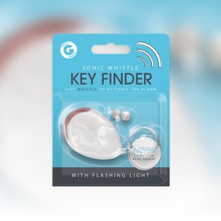 Annoying Sonic Whistle Key Finder with Flashing Light