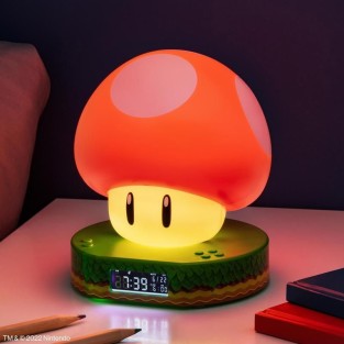 Super Mario Bros Super Mushroom Digital Alarm Clock