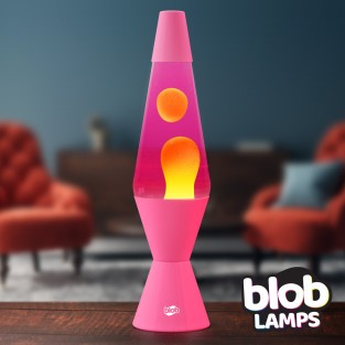 Blob Lamps Pink Lava Lamp VINTAGE yellow/pink 