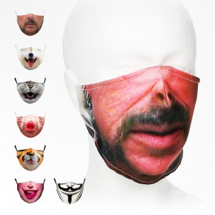Washable & Funny Face Masks