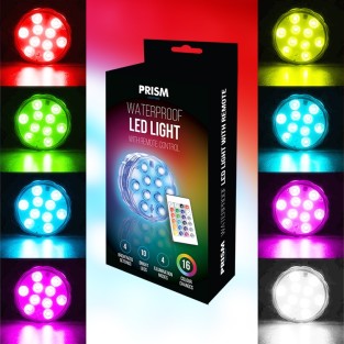Prism Waterproof LED Light with Remote Control