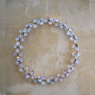 Wildflower LED Wreath by Lightstyle London