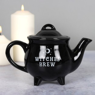 Witches Brew Black Ceramic Single Teapot