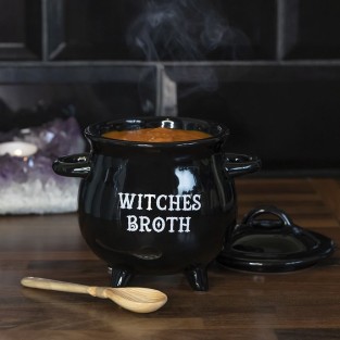 Witches Broth Cauldron Soup Bowl & Spoon