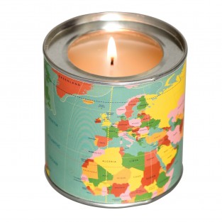 World Map Musk Scented Candle