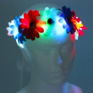 Flower Halo Wholesale 5 red, white and blue halo
