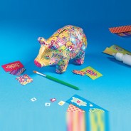 Decoupage Piggy Bank Kit 2 
