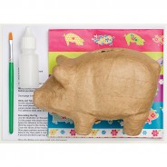 Decoupage Piggy Bank Kit 3 