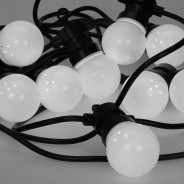 5M Connectable Festoon Lights - White G50 3 Unlit