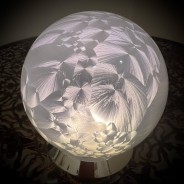 10cm Warm White Glass Ball Light 2 