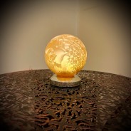 10cm Gold Glass Ball Light 4 