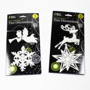 Glow Christmas Tree Decorations (12 packs of 2) 6 