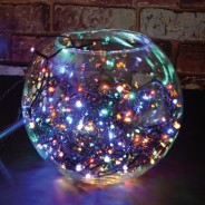 120 LED Battery Operated Timer Fairy Lights 7 Multi Coloured