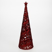 24cm Christmas Tree Table Decoration  4 Red