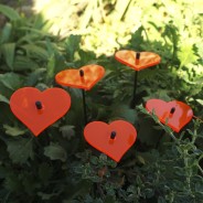 25cm Hearts Garden Stakes (5 Pack) 4 