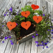 25cm Hearts Garden Stakes (5 Pack) 3 