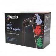 3 Piece Outdoor LED Xmas Projector 8 