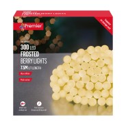 300 LED Frosted Berry String Lights - Warm White 2 