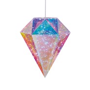Iridescent Dreamlights Hanging Diamond 30cm 3 
