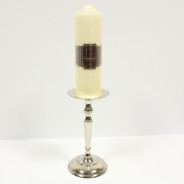 Pillar Candle Holder (CH5945) 2 with Church Pillar 150hr Candle (sold separately)