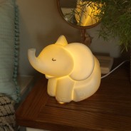 3D Porcelain Lamp - Baby Elephant 2 