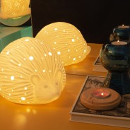 3D Ceramic Hedgehog Lamp 1 