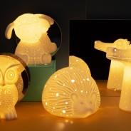 3D Ceramic Hedgehog Lamp 2 