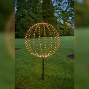 Solar & Mains, Stake & Hanging 50cm Sphere Light 1 