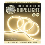 5m LED Neon Flex Rope Lights  13 Warm White