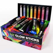 Glow Sticks 6" 4 Mixed colour box of 50