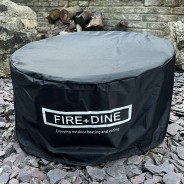  Apollo Oxidised Fire Pit & BBQ Grill With Rain Cover by Fire & Dine  4 