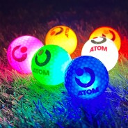 ATOM Mixed Colour LED Light Up Golf Balls - 6 Pack 1 