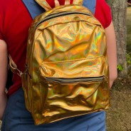 Gold Holographic Back Pack 1 