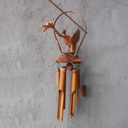 Bamboo & Coconut Dragon Wind Chimes 1 