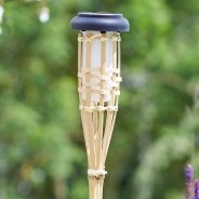 Solar Flaming Bamboo Torch x 3 4 
