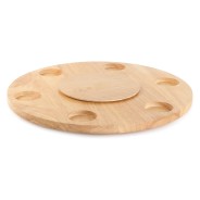 Lazy Susan with Bowls - Rotating Barbecook Table 2 