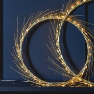 Battery Operated Golden Halo Lights by Lightstyle London 2 Available in 35cm or 45cm diameter