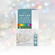 Battery Operated Micro Starburst LED String Lights 2 Multicolour