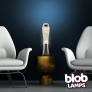 BIG BLOB Silver Glitter Lamp  2 