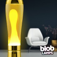 BIG BLOB Metallic Gold Lava Lamp - Yellow/Yellow 3 