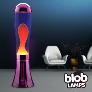 BIG BLOB Blob Lamps Lava Lamp - Metallic Purple Base - Yellow/Purple 1 